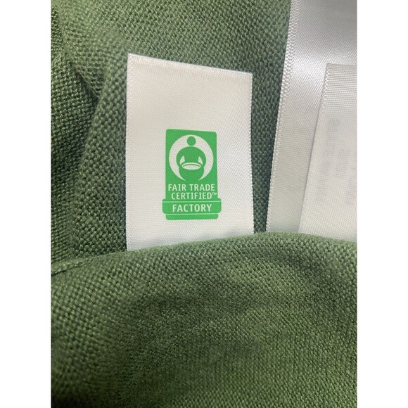 J. Crew Women's Top Size S Linen Blend Green V-Neck Short Sleeve Lagenlook - Picture 4 of 12